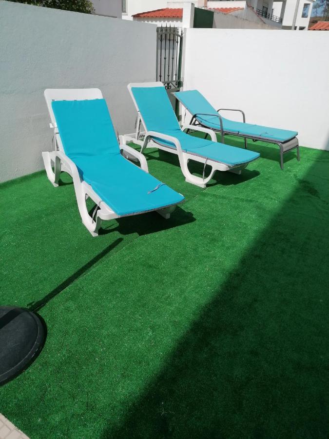 Casinha Res Do Chao Na Nazare Com Quintal E Barbecue Villa Bagian luar foto